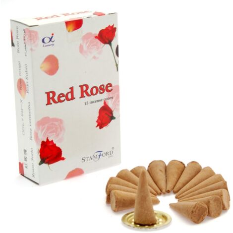 Cônes d'encens Rose Rouge- Vendu par 1