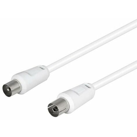 CONEXION ANTENA BLANCO RECTO 9.5MM 2.5M