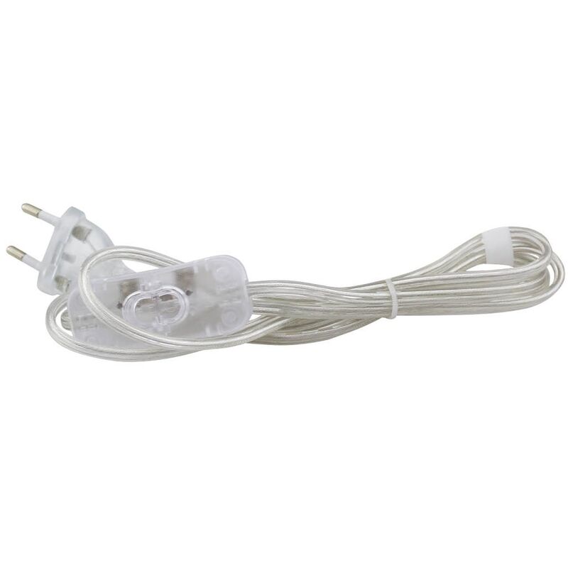 

Conexion cable plano + Int. (2x0.75mm) 1,5M Transparente