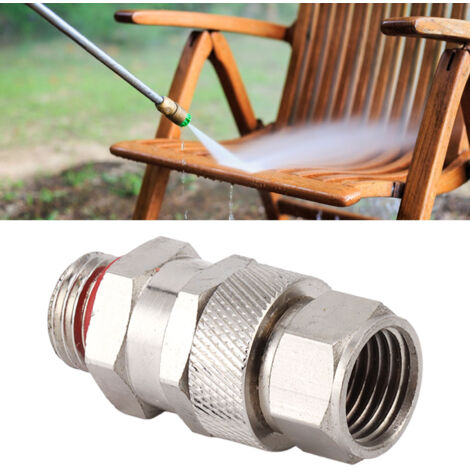 Conexión de cobre G3/8 para limpiadora de alta presión, adaptador giratorio de 360° y a prueba de torsión para jardinería y agricultura.