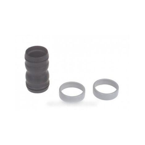 Conexión de goma negra + 2 anillos grises para aspirador NILFISK ADVANCE 22344400
