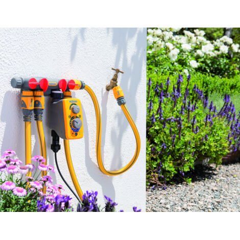 Conexión para grifo de cuatro vías de plástico de pared HOZELOCK