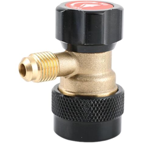 Conexión rápida, adaptador de conector rápido - Adaptador de conversión de refrigerante para automóviles - Acoplador rápido multifuncional giratorio de 360 grados para refrigerante de aire acondiciona