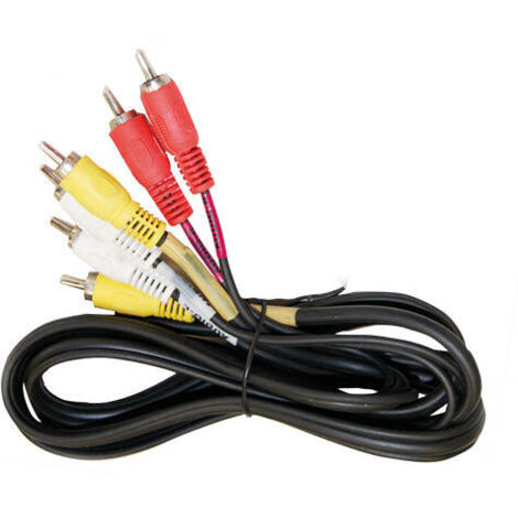 Conexión RCA audio-estéreo triple RCA de macho a macho GSC 2601354