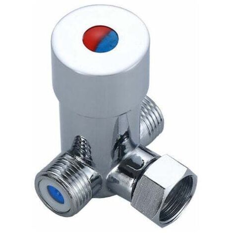 Conexiones termostáticas automáticas Grifo Válvula de agua fría y caliente G1/2 Válvula mezcladora