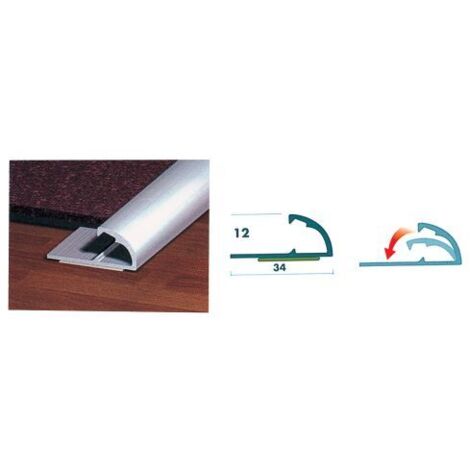 CONF. 2 PROFILI ALLUMINIO PASSATOIA 67 CM ARG