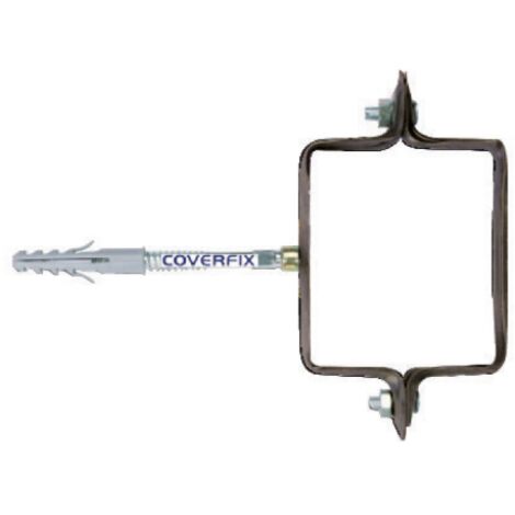 Conf. 2 pz collare per pluviale testa di moro quadrato 100x100 mm grondaie pluviali tubi
