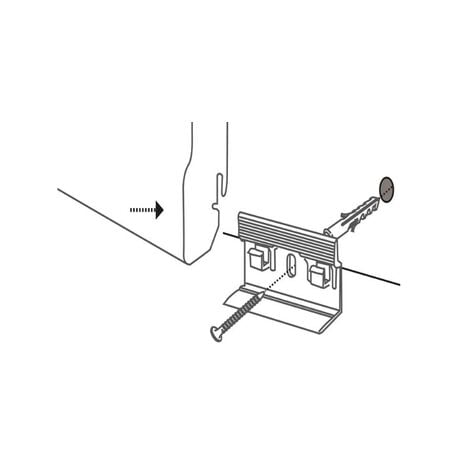 ITALFROM© CONF. 50 PZ CLIP PER FISSAGGIO BATTISCOPA