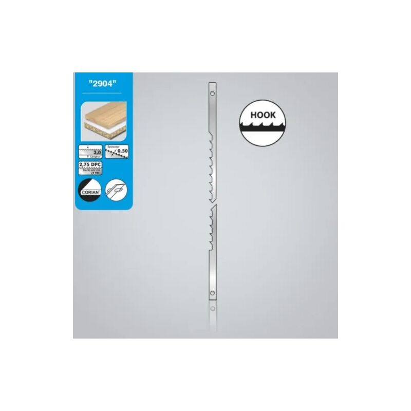 LAME LEMAN PER TRAFORO 7 D/P 127X3X0,50 cod.2904.12 - CONFEZ DA 12 PZ -