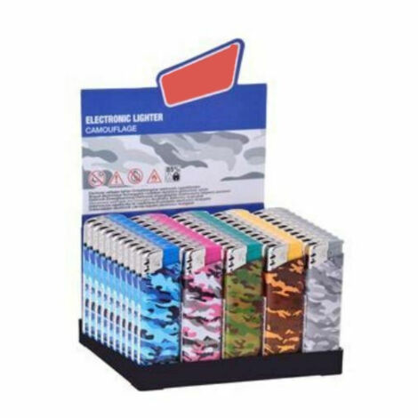Confect 50 Electronic Accendents Recaricable Prof Camoufl Military
