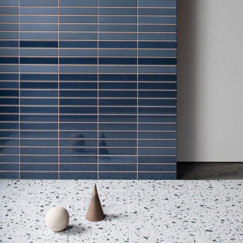 Carrelage sol / mur terrazzo multicouleur 18,6x18,6 cm confetti bianco grigio (vendu par boite de 0,45m2)