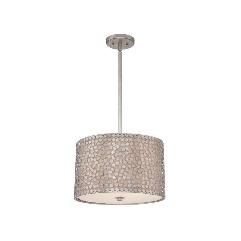 Elstead Lighting - Elstead Confetti - 3 Light Medium Round Ceiling Pendant Old Silver, E27