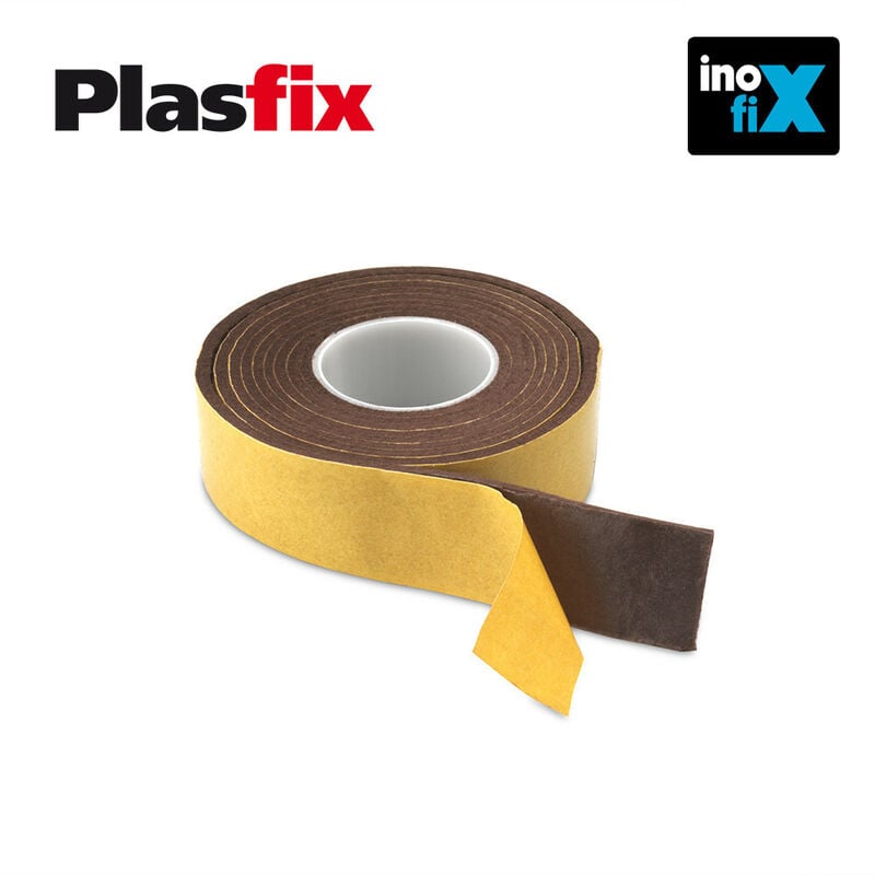 Image of Inofix - Confezione 1 feltro sintetico adesivo marrone 25x1500mm plasfix