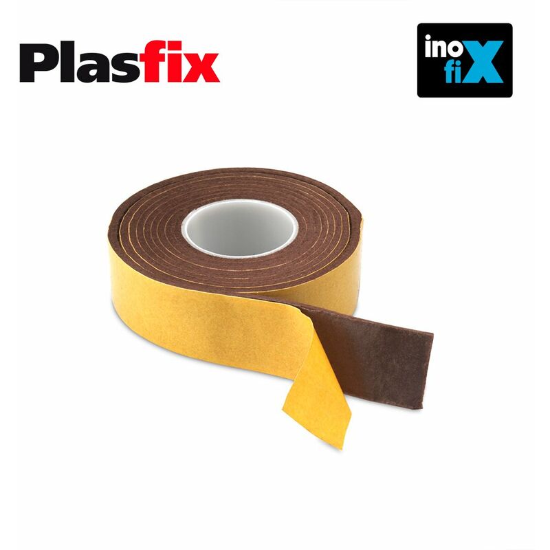 Image of Confezione 1 feltro sintetico adesivo marrone 25x1500mm plasfix Inofix