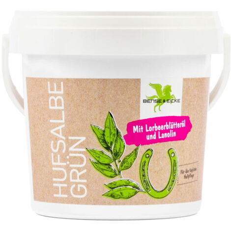 Confezione 1 kg: Grasso per zoccoli verde PARISOL con vaselina e olio essenziale d'alloro