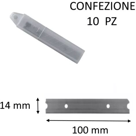 CONFEZIONE 10 LAME PER RASCHIETTO TOGLIPARATI