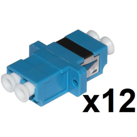 CONFEZIONE 12 ADATTATORI FIBRA OTTICA LC/LC SINGLEMODE DUPLEX (LKLCDS12)