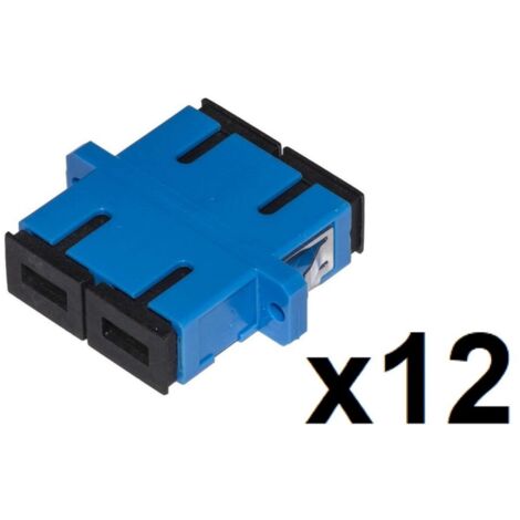 CONFEZIONE 12 ADATTATORI FIBRA OTTICA SC/SC SINGLEMODE DUPLEX (LKSCDS12)