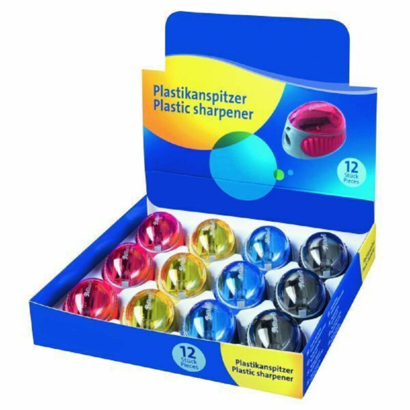 Image of Trade Shop Traesio - Trade Shop - 12ER-PACK bleistiftspitzer in marienkäferfarben aus kunststoff -