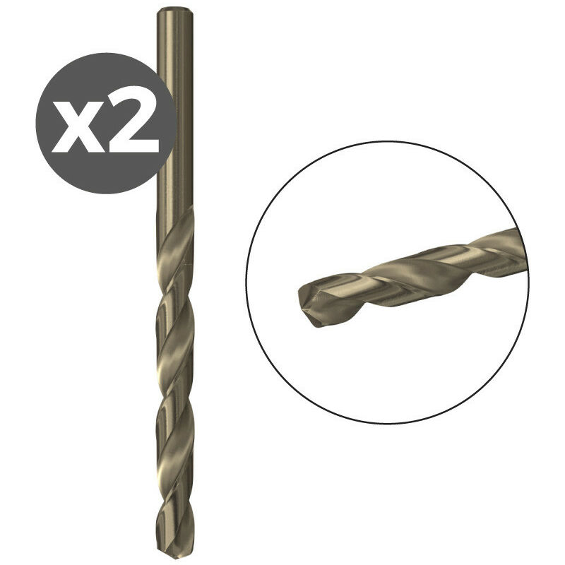 Confezione da 2 forets hss-co 3,2x36/65 / 2k