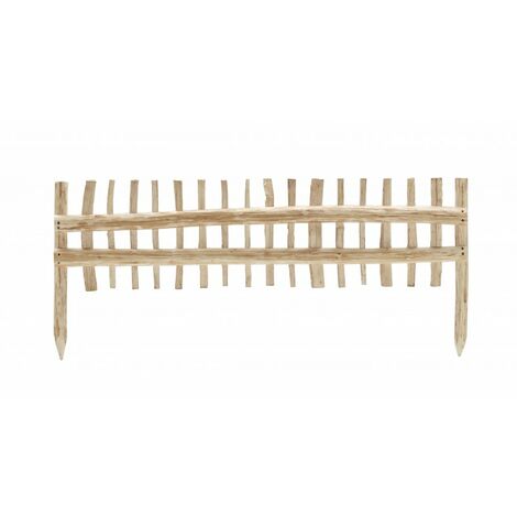 Confezione 2 Pz Mini Recinzione in Nocciolo 115X30/50H cm Alce