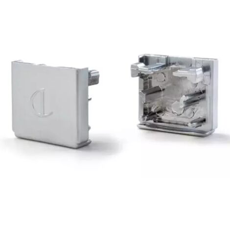 CONFEZIONE 2 TAPPI DI CHIUSURA PER PROFILO ALLUMINIO TWIG DOMUS LINE OFFERTA