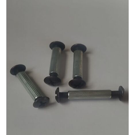 CONFEZIONE 4 PEZZI - DISTANZIALI IN ZAMA6MA Ø8MM - LUNGHEZZA 15-32MM - IN FERRO BRONZATO