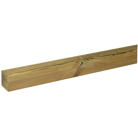 Confezione 4 Pezzi Palo Quadrato 7x7x200 cm in Legno di Pino Impregnato