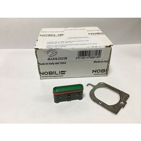 Confezione 5 aeratori rettangolari neoperl pl rc 28x7 Nobili RAEK222/28 Aeratore