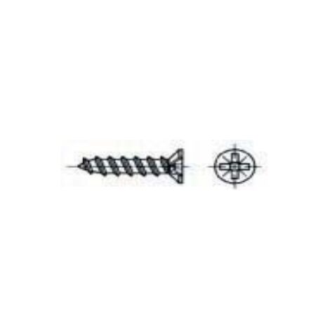 CONFEZIONE 50 PEZZI - VITI PER CERNIEREA METRAGGIO - ZINCATE BIANCHE Ø2,5X16MM - IMPRONTA A CROCE