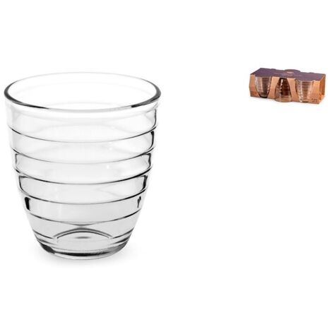 Confezione 6 bicchieri vetro twist cl 28