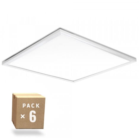 GREENICE Pack 6 Pannello LED 40W 4.000Lm 6000ºK 60x60Cm Traliccio UGR19 40.000H [HO-PG-600x600-40W-CW-PK6]