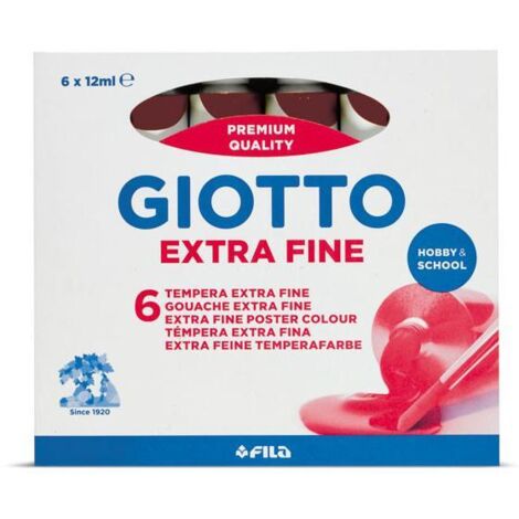 Confezione 6 Tubetti di Tempera 12ml Siena Bruciata