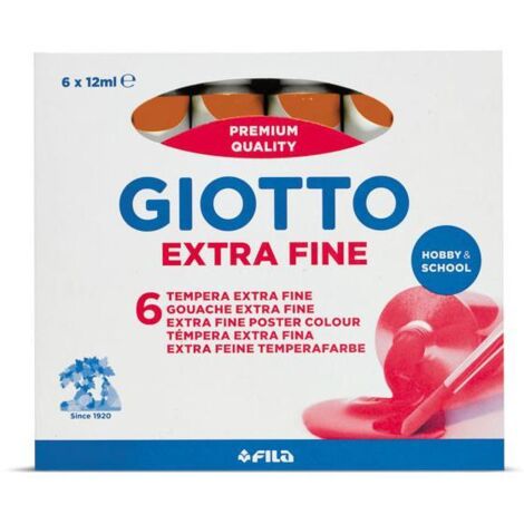 Confezione 6 Tubetti di Tempera 12ml Siena Naturale