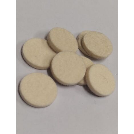 CONFEZIONE 8 PEZZI - FELTRI AUTOADESIVIPER MOBILI Ø25MM - COLORE BIANCO