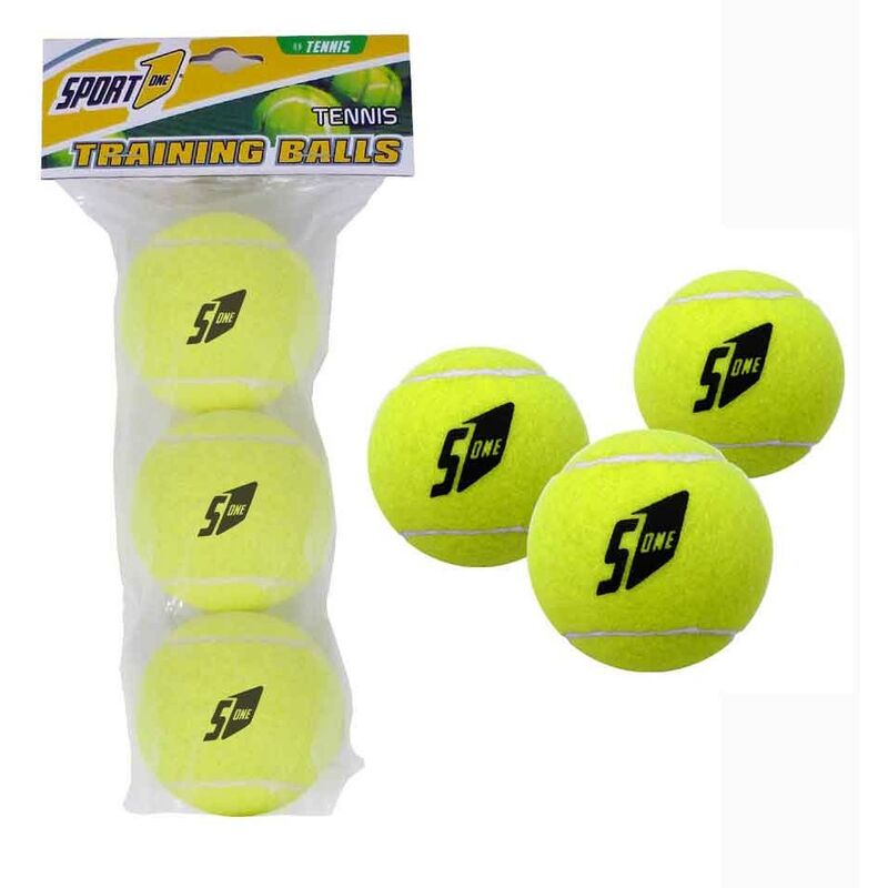 Image of Confezione Busta 3 Palline da Tennis Allenamento Palla per Training Racchetta
