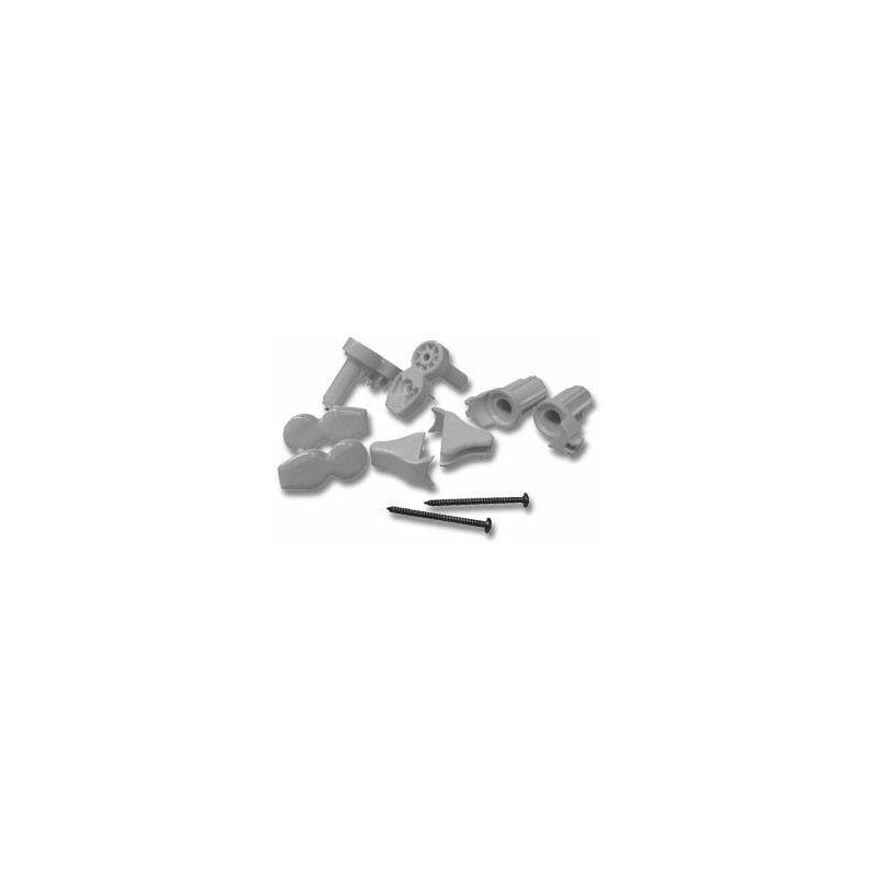 

Pack de bisagras con tapones para Young Angolo-P Novellini R02YOAPR | Blanco