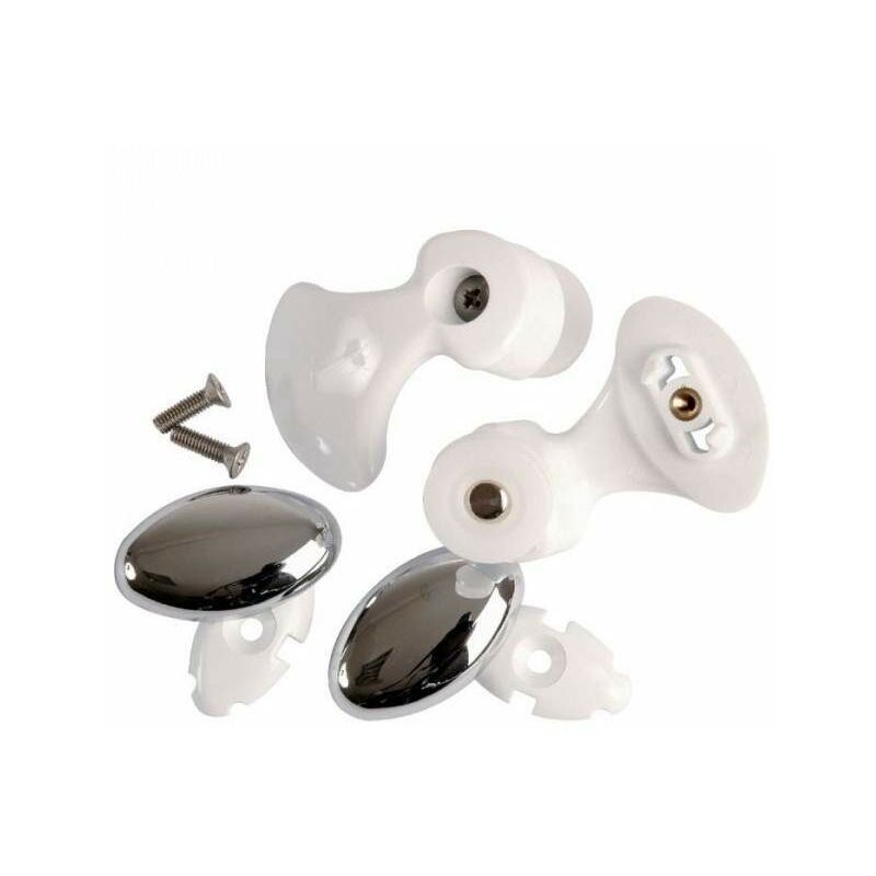 

reemplazo Rueda curva en forma de U para puerta de ducha Novellini lunes r R07LUR1 | Cromo-Blanco