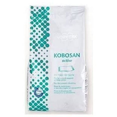 Confezione da 1 Busta Polvere Kobosan per Lavaggio Tappeti a Secco Aspirapolvere Vorwerk Originale