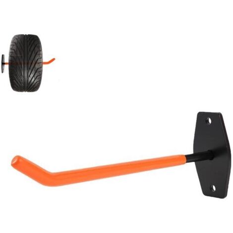 Confezione da 1 gancio - Ganci per biciclette - Supporti per pneumatici da parete - Ganci da garage 25 x 9 cm - Ganci di stoccaggio resistenti - Supporti per pneumatici da parete - Adatti per pallet, 