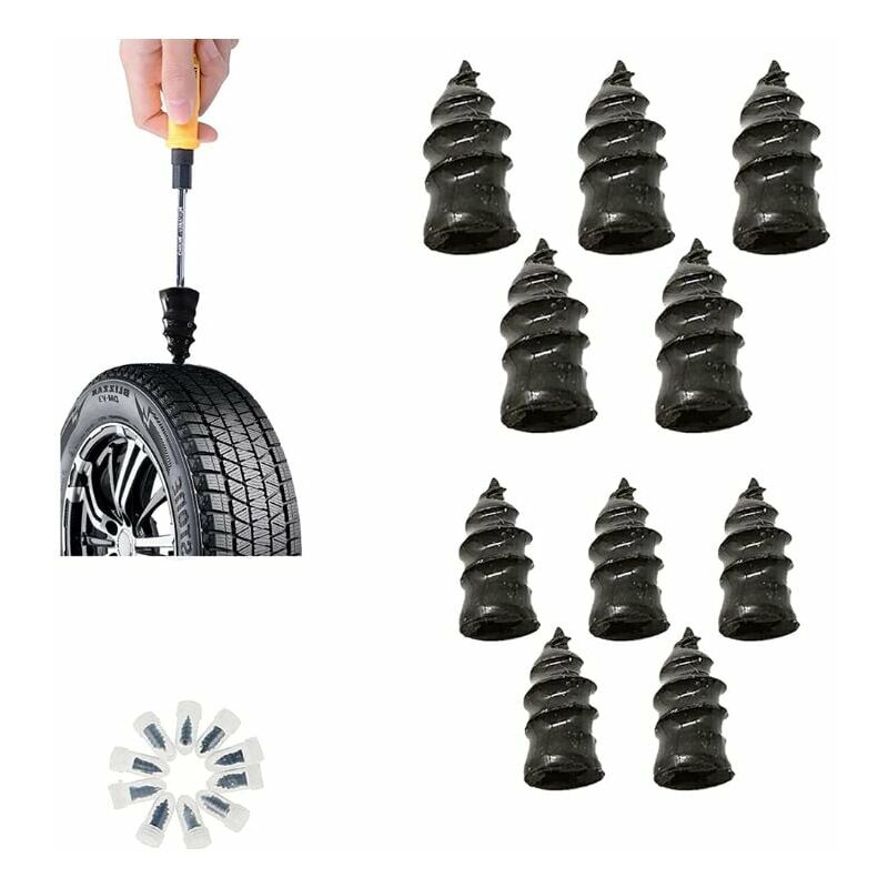 Confezione da 10 borchie in gomma, borchie per