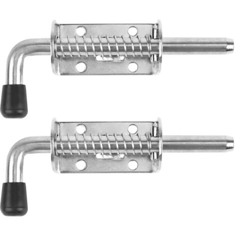 Confezione da 10 bulloni a molla in acciaio inossidabile per impieghi gravosi, bulloni a molla in acciaio inossidabile da 128 mm, bulloni cilindrici per porte da garage/giardino, armadietti