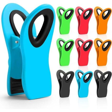 Confezione da 10 clip per patatine, clip per sacchetti per alimenti, clip da cucina, clip per snack, clip da giardino per piante