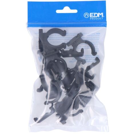 Confezione da 10 morsetti per elettroerosione M-25 in nylon nero per Ferroplast