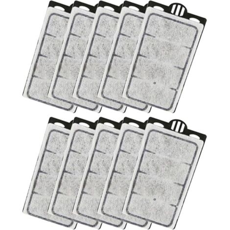 Confezione da 10 piastre di ricambio per filtro, spugne per filtro per acquario per tartarughe, adatte per filtro a basso consumo d'acqua da 3,5 W e 280 l/h.