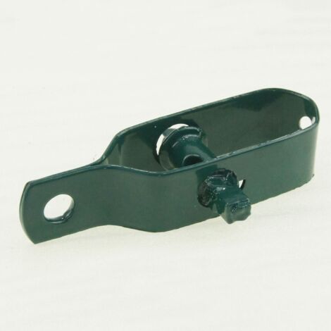 Confezione da 10 tenditori per filo elettrico in acciaio al carbonio per bestiame, bovini, cavalli, fattoria, giardino, cavo a cricchetto, spessore 96 mm, verde