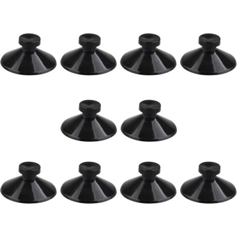 Confezione da 10 ventose in gomma nere da 25 mm per acquari