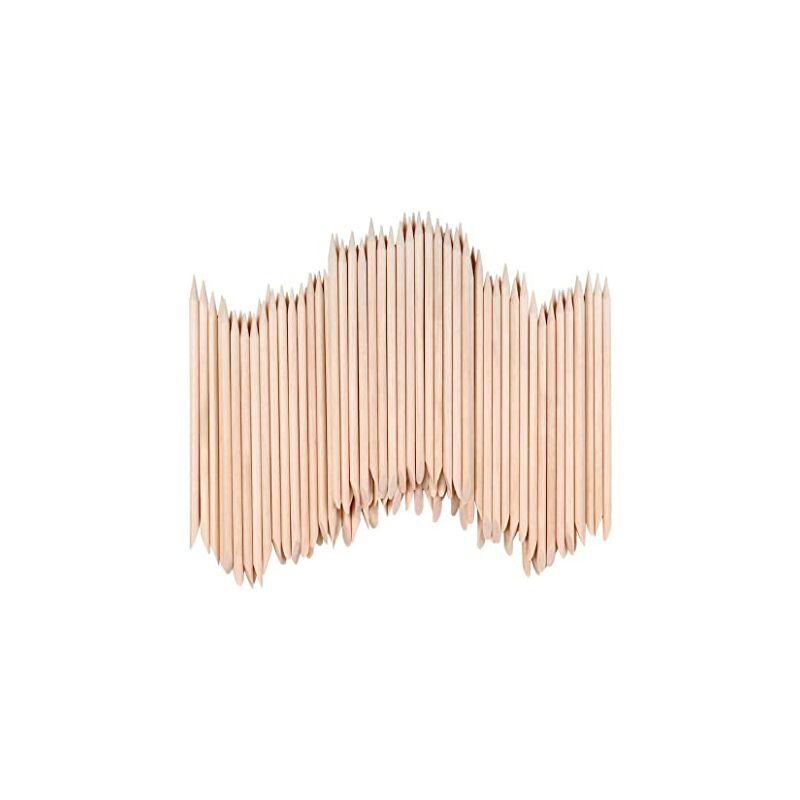 Confezione da 100 bastoncini spingi cuticole a