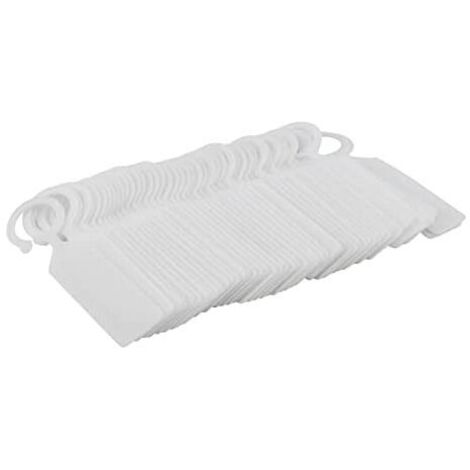 Confezione da 100 etichette per piante, cartellini per piante sospesi in plastica – riutilizzabili e impermeabili – 11 x 2,4 cm