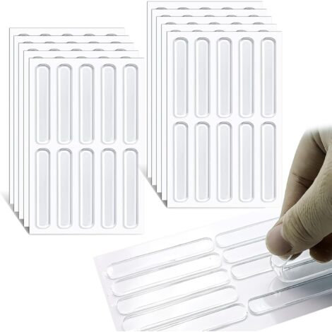 Confezione da 100 paraurti in silicone per mobili da 2,5" - Proteggono la superficie da sfregamenti e graffi
